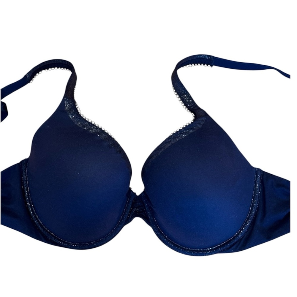 Victoria’s Secret Blue Shimmer Bra Body by Victoria 36C Sparkle Perfect Coverage